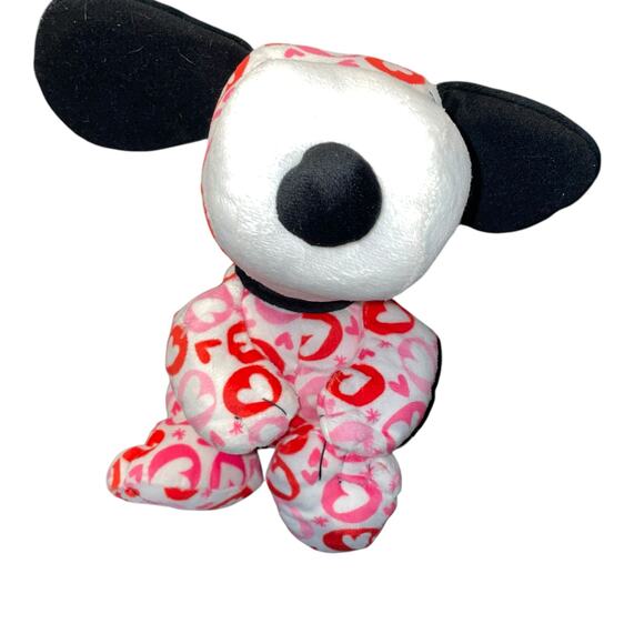 10" Hallmark Snoopy Plush Peanuts Hearts Stuffed Animal Nursery Decor Red Shower - Picture 5 of 13